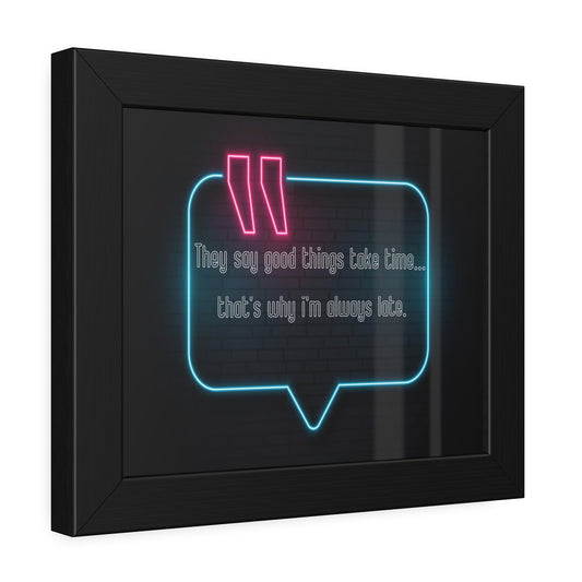 Neon Framed Poster – Wall Art