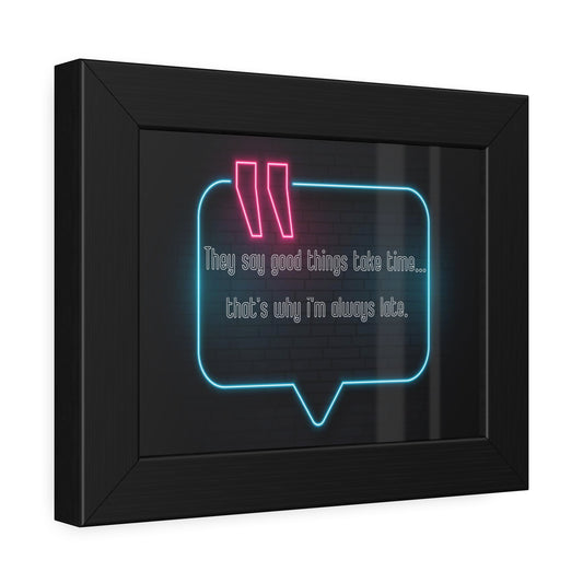Neon Framed Poster – Wall Art